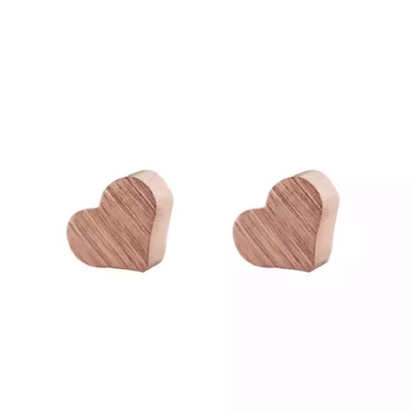 NEW💙💎TINY💗💛GOLDEN💛💗💛ROSE💛💗HEARTS💎💙STUDS - Picture 2 of 7